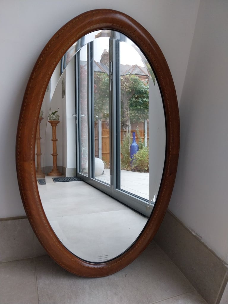 image for Vintage oval mirror 