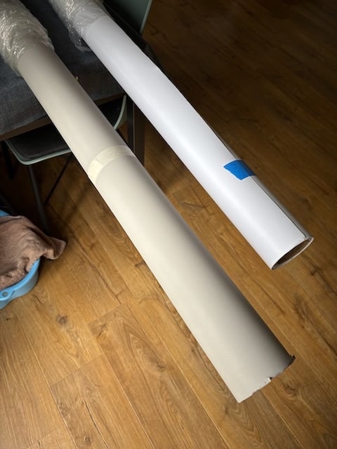 Photography studio backgrounds with stands.