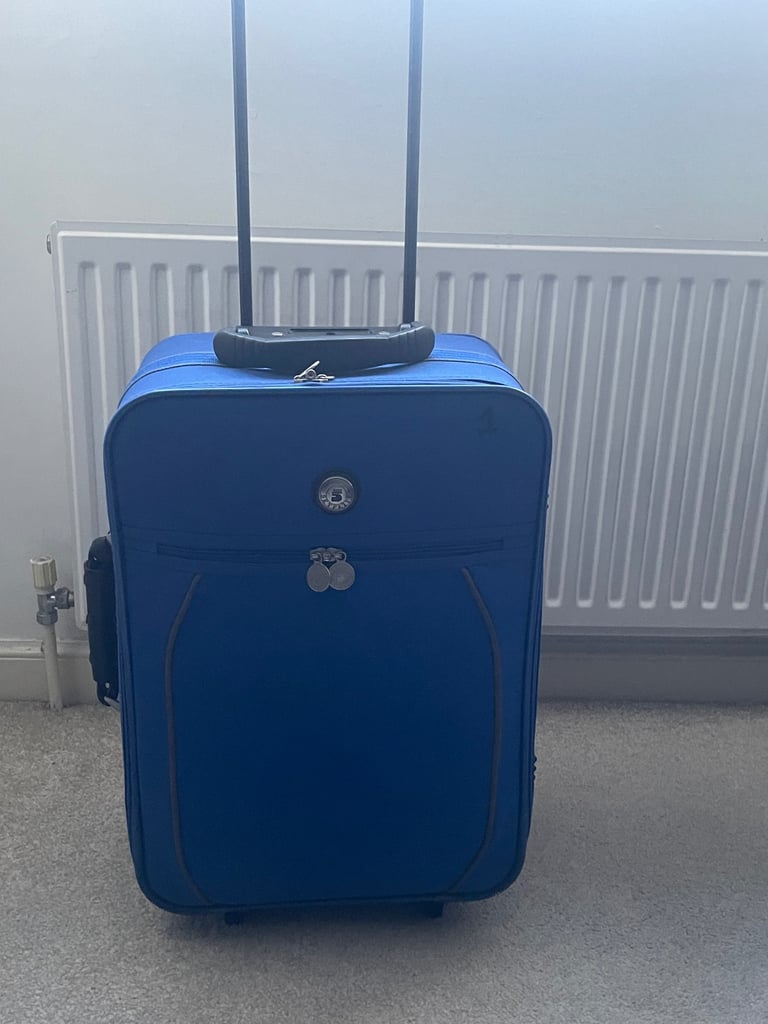 Blue Hand Luggage Trolley Bag