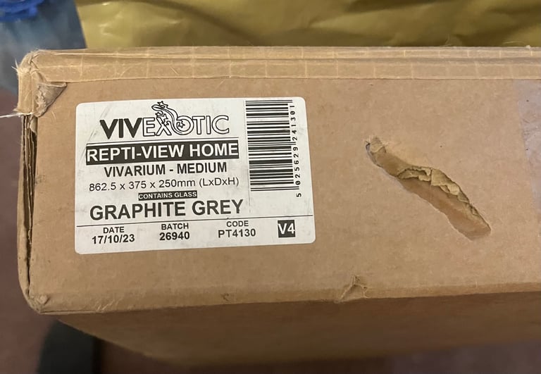 VivExotic Repti-View Home Medium Grey 86.2cm x 37.5cm x 25cm