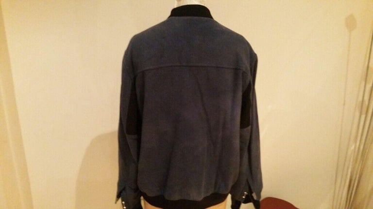  Rare Vintage 90's Designer BALENCIAGA PARIS Stylish Wool & Silk Warm Bomber Jacket. Size : 54 ( S )