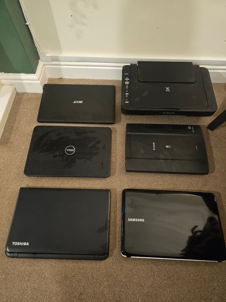 Assorted Laptops, Printer & Scanner