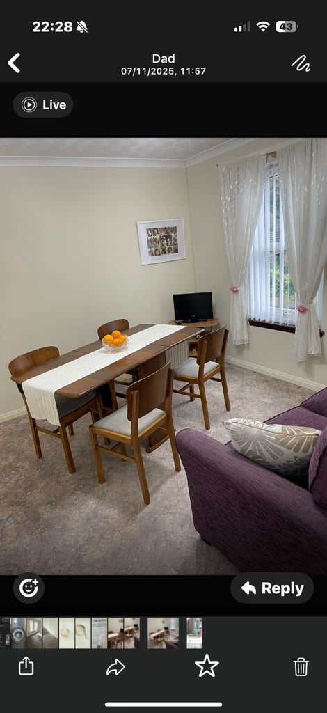 image for Walnut leaf table 