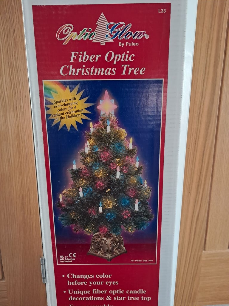 FIBRE OPTIC CANDLE CHRISTMAS TREE 