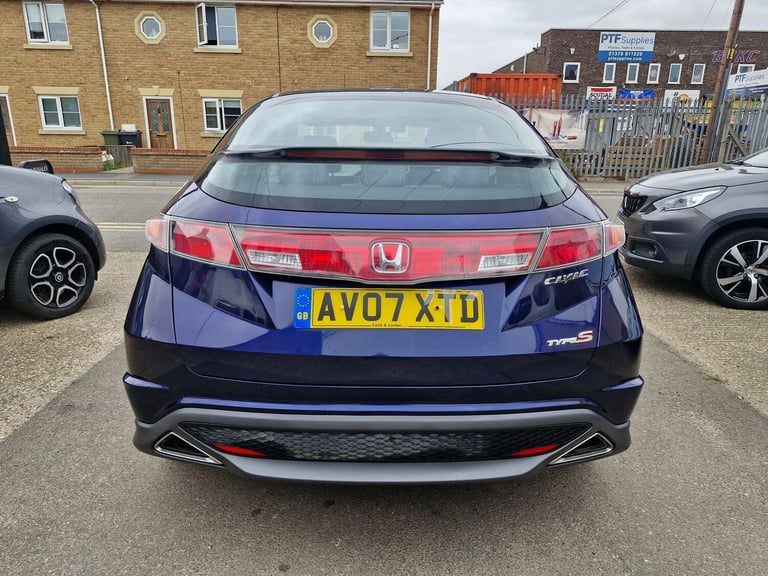 2007 Honda Civic 1.8L Type S i-VTec Semi-Auto Hatchback 3dr Petrol Semi Automatic Euro 4 (13 Hatc...