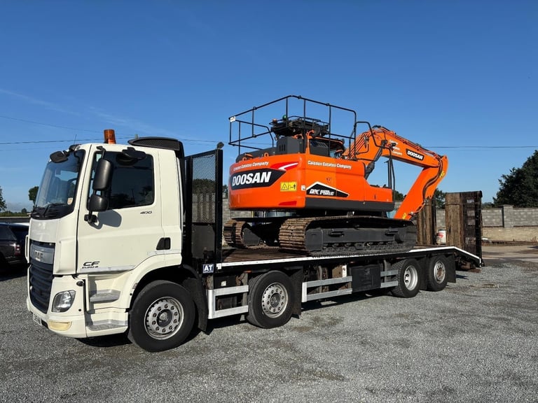 Beaver Tail plant truck 8X2 Andover Body DAF CF 400 Rear lift & steer 
