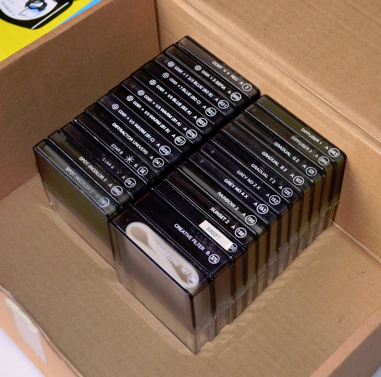 Cokin A Series Creative Filter System collection -  24 filters, 2 holders, 3 adaptor rings etc.