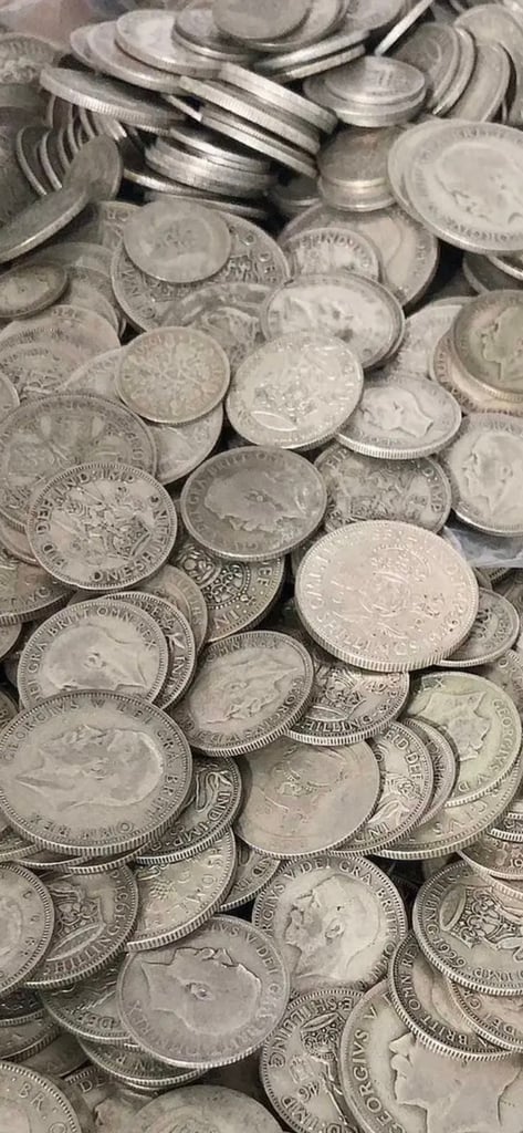 Silver coins 1kg mixture 