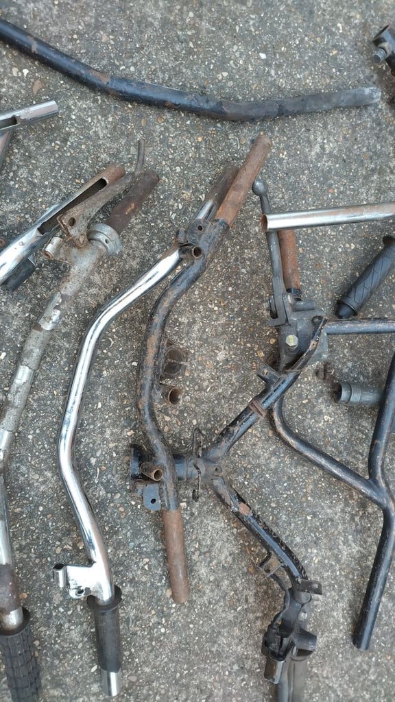 vintage motorcycle moped james handlebars joblot. uk free delivery 