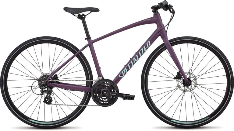 image for Specialized Sirrus Purple bike Shimano 24 Speed Hydraulic Disc Brakes commuting/hybrid 700c