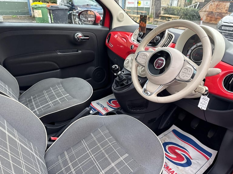 2016 Fiat 500 1.2 Lounge Euro 6 (s/s) 3dr HATCHBACK Petrol Manual