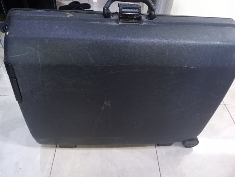 Hard suitcase used .