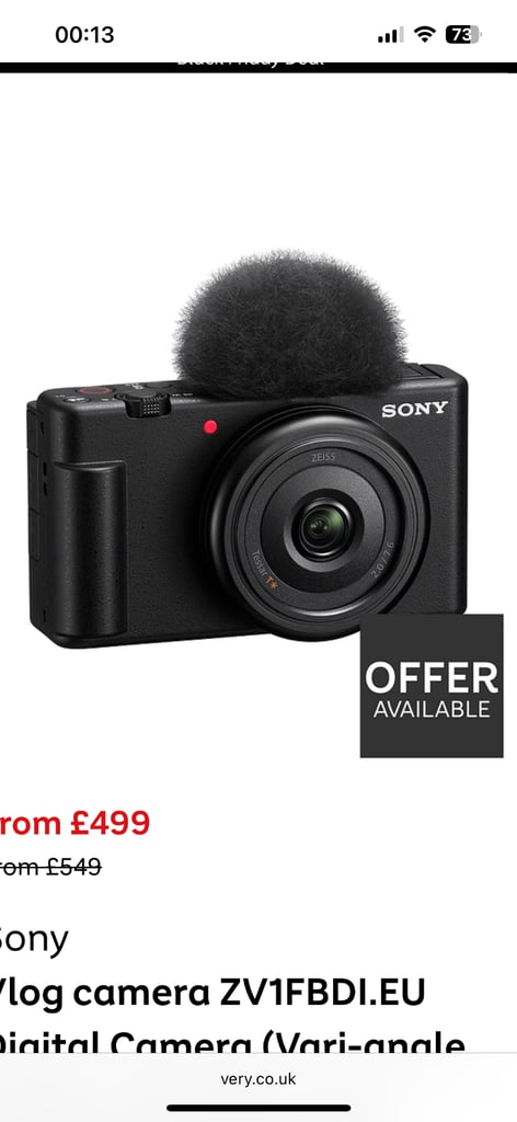 Sony ZV vlogging camera