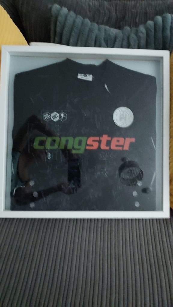 image for Framèd St.Pauli signed football top
