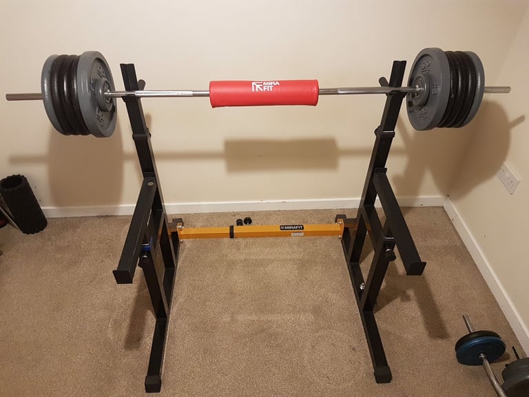 Weights and bench set 100kg (10 x 10kg) cast iron quality plates | in  Paisley, Renfrewshire | Gumtree