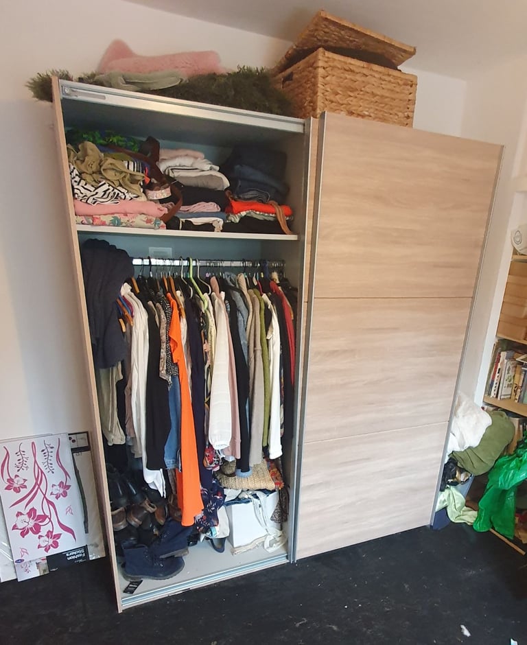 image for Habitat Holsted  Sliding Wardrobe - Oak Effect