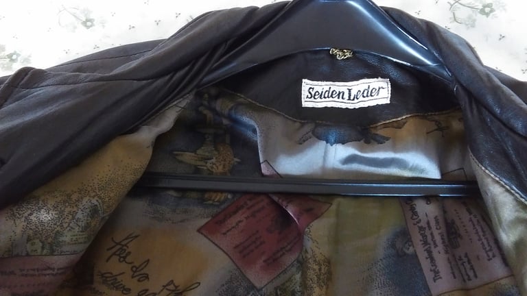 For Sale Italian Leather Coat Brand New