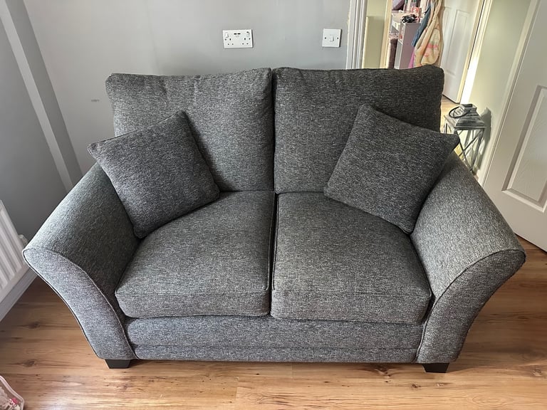 image for Two seater grey sofa 