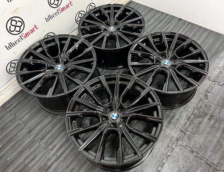 NEW 20" BMW MSPORT V5 STYLE ALLOYS - 5x120- 5 x 120 or 5x112 - BLACK