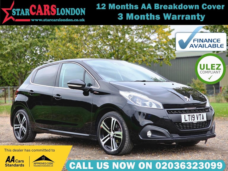 2019 Peugeot 208 1.2 PureTech GPF GT Line EAT Euro 6 (s/s) 5dr HATCHBACK Petrol Automatic