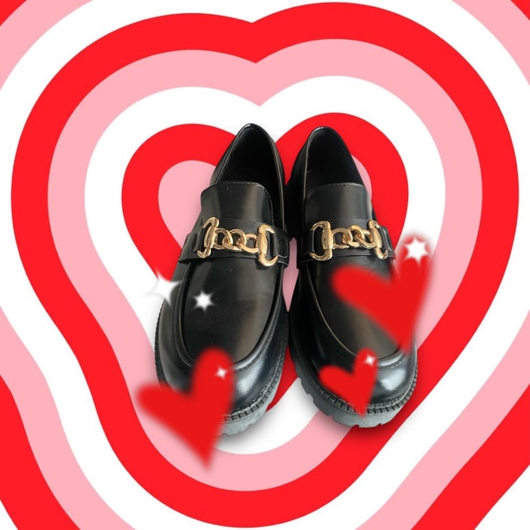 Real Leather Black shoes 39/4.5 