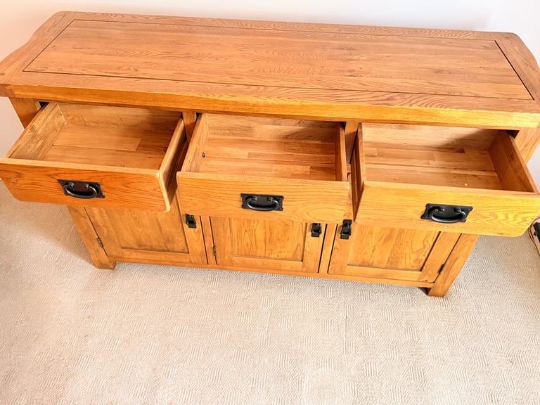 Oak Furniture Land Solid Oak Large Sideboard
