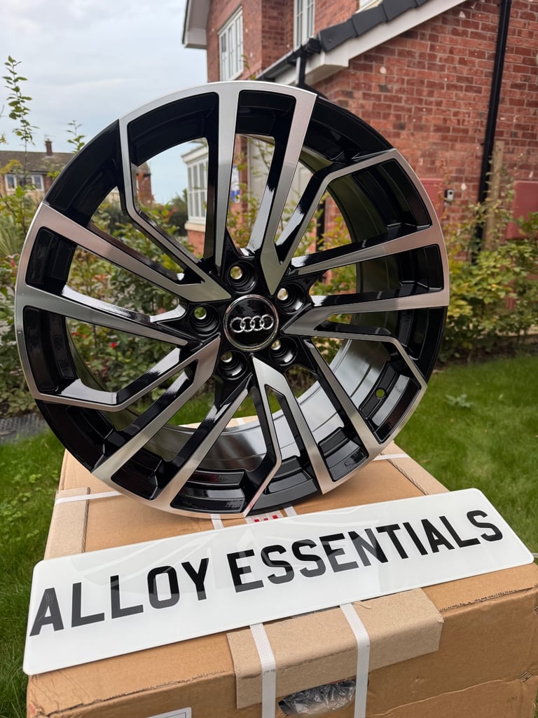 18” Audi RS Style Alloy Wheels in Black Polished Audi A3, A4, A6 etc