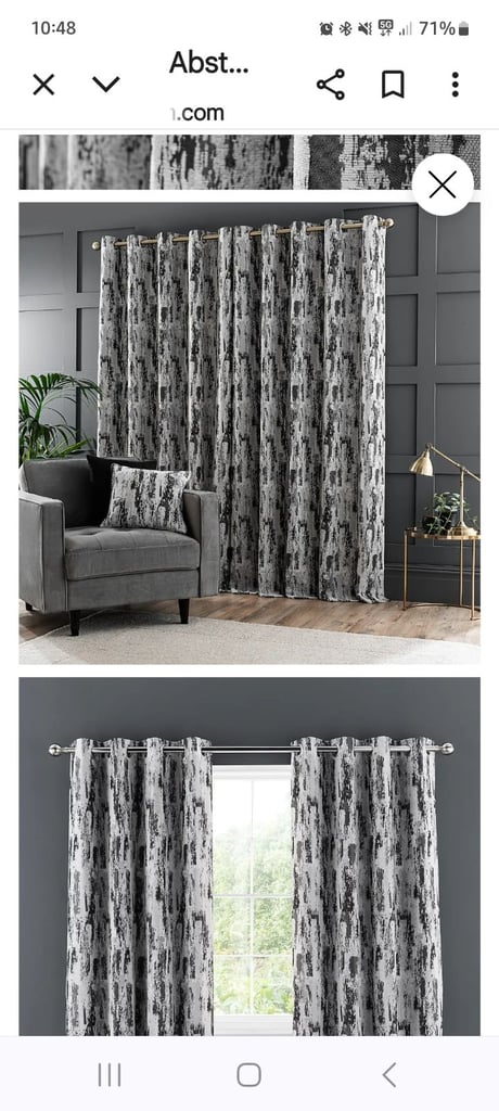 Dunelm Abstract Global Eyelet Curtains