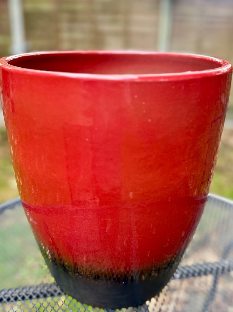 image for Brand new glazed pot, two colours . 11 x13 inches 