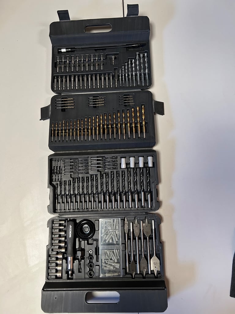 204 piece drill bit set