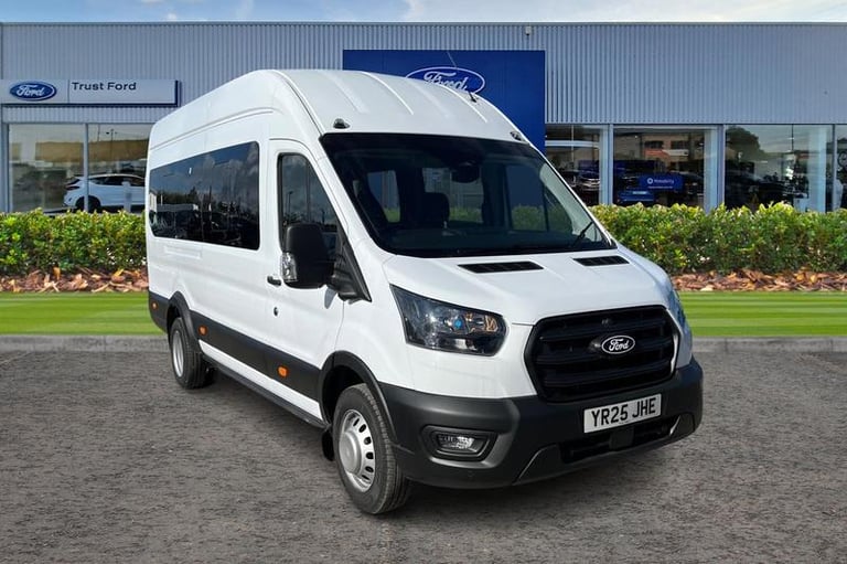 image for 2025 Ford Transit 460 Leader L4 H3 ELWB High Roof 17 Seat Minibus RWD 2.0 EcoBlue 165ps, PRIV Min...