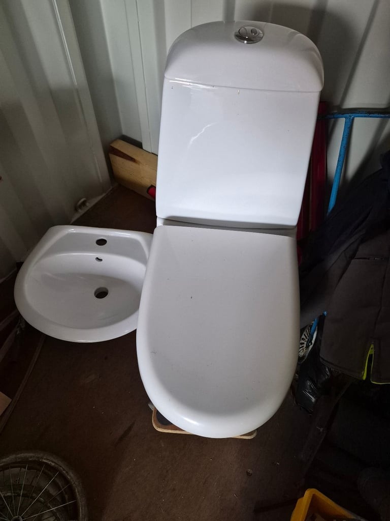 Toilet pan cistern and sink 