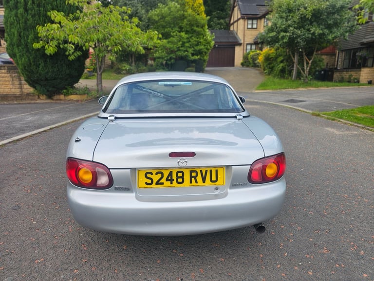 ★MAZDA MX-5 1.8 ★56K MILES! STUNNING EXAMPLE! HARDTOP+SOFTOP+ROLL CAGE, SUNLIGHT SILVER MX5 MK2 NB 