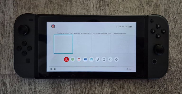 Nintendo Switch Grey with extra controller and 10 games.