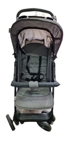 Hauck Shopper SLX Travel System, Stone Grey Pushchair, Carry Cot