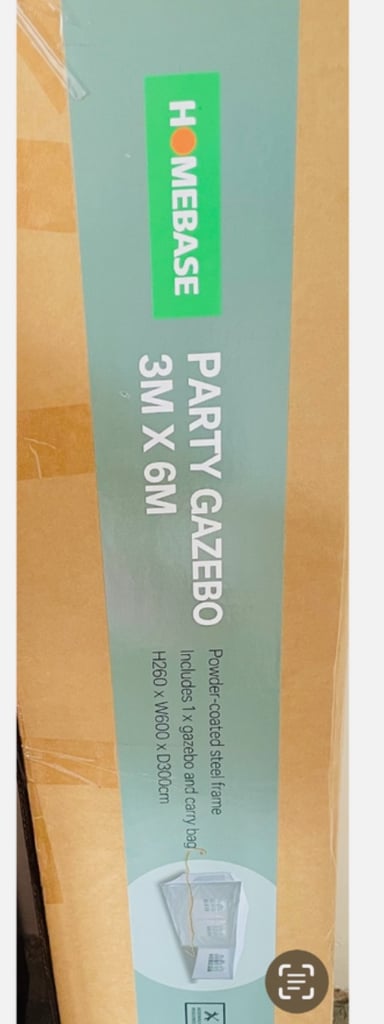 image for Party white gazebo 3 m x 6m