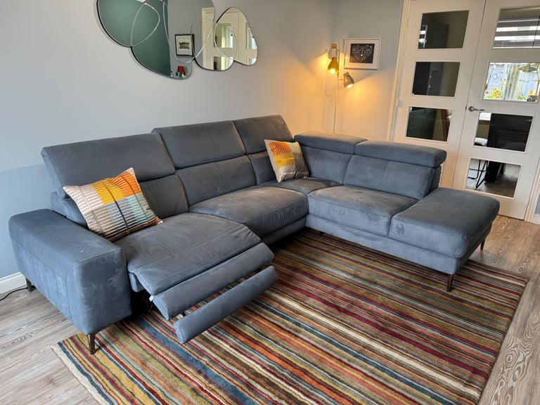 image for Electric recliner corner sofa