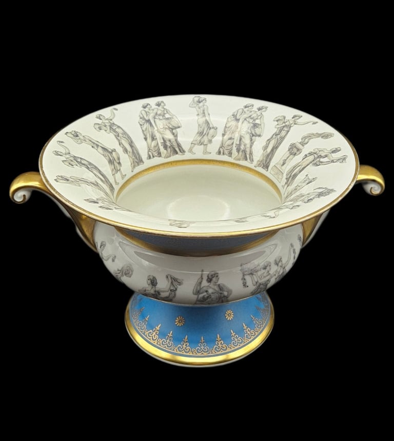 Bavarian German Vintage Eared Porcelain Bowl by Rudolf Wachter (1950s-1970s)