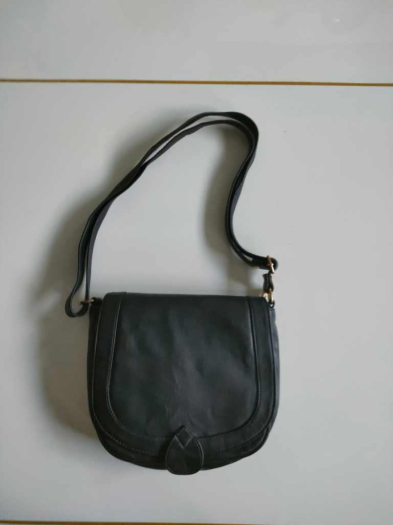 image for  Black Faux Leather Handbag 