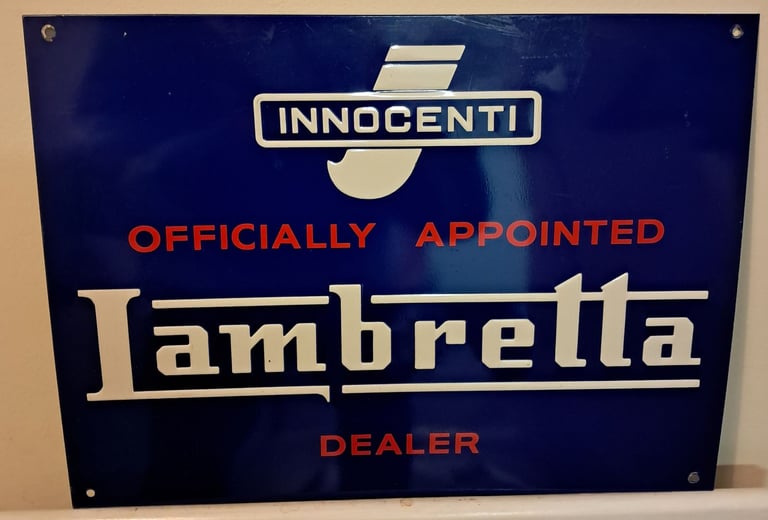 Lambretta Sign - NOT enamel - ONLY - £6