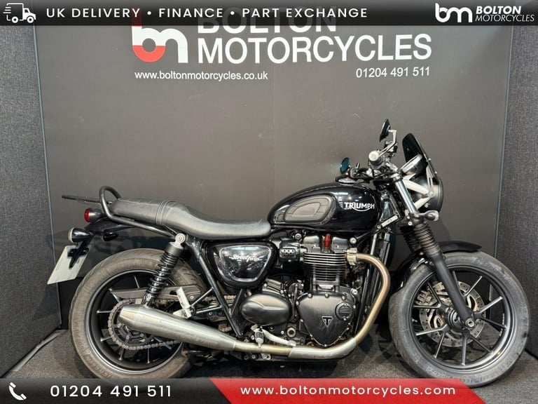 Triumph Bonneville Street Twin Motorcycle Black FSH