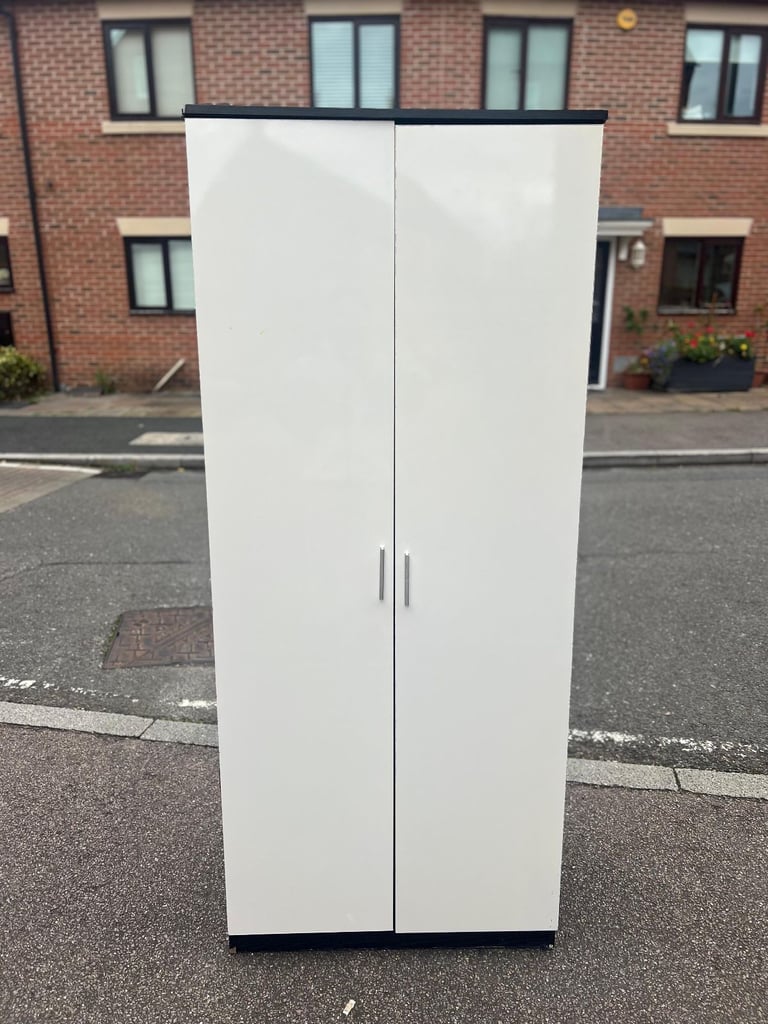 image for 2door wardrobe with shelf (excellent condition)