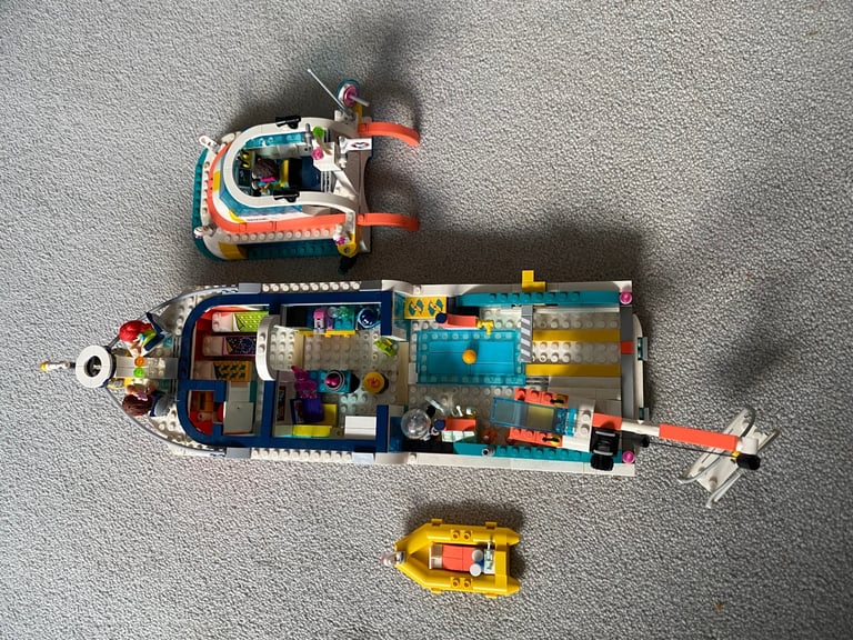 LEGO Friends Rescue Mission Boat 41381 complete, re-bagged, boxed & instructions