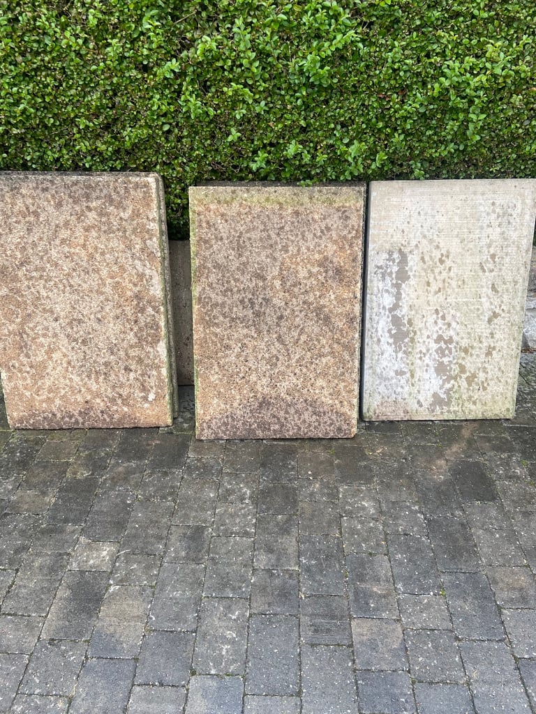 5 x concrete slabs collection Belper