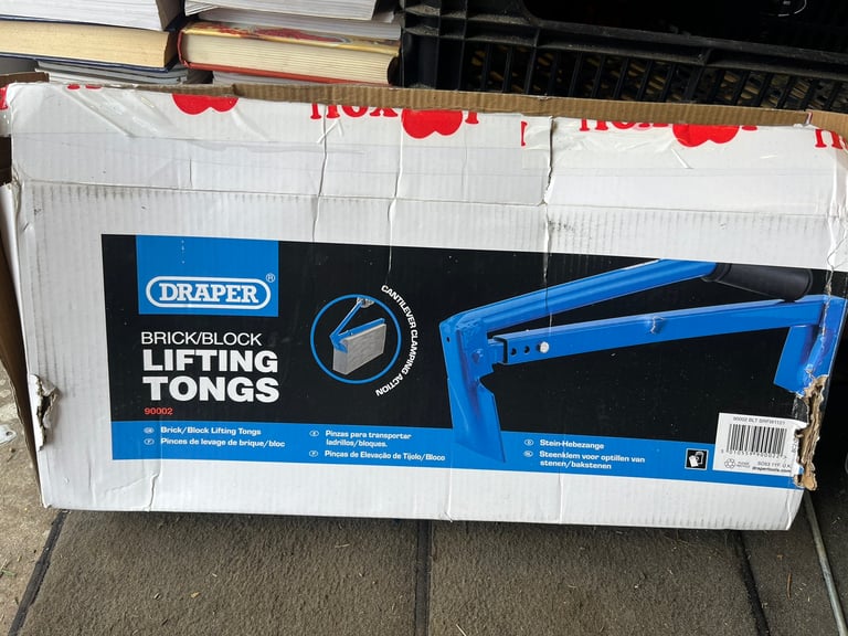 Draper block / brick lifting tongs New in box 