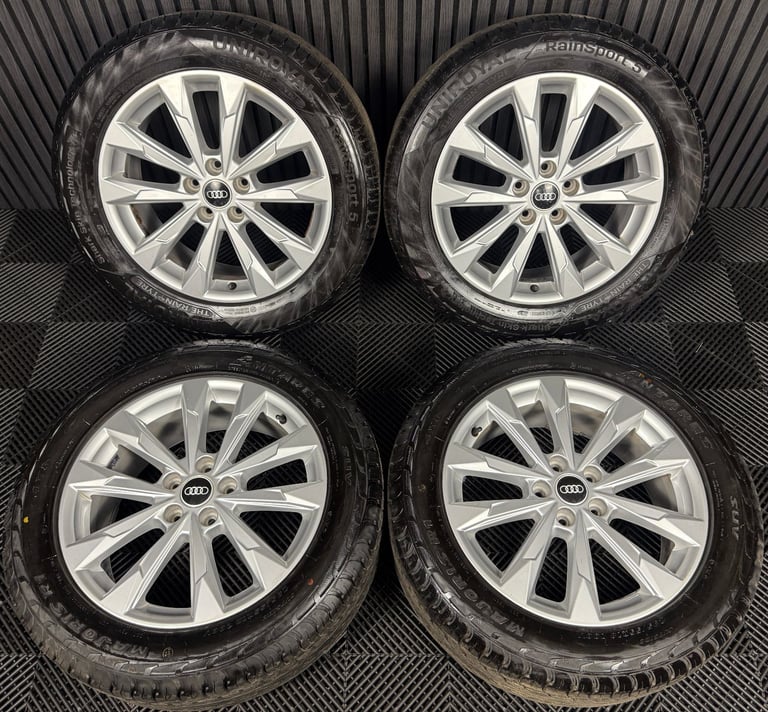 18'' GENUINE AUDI Q3 10 SPOKE NEW MODEL ALLOY WHEELS TYRES ALLOYS