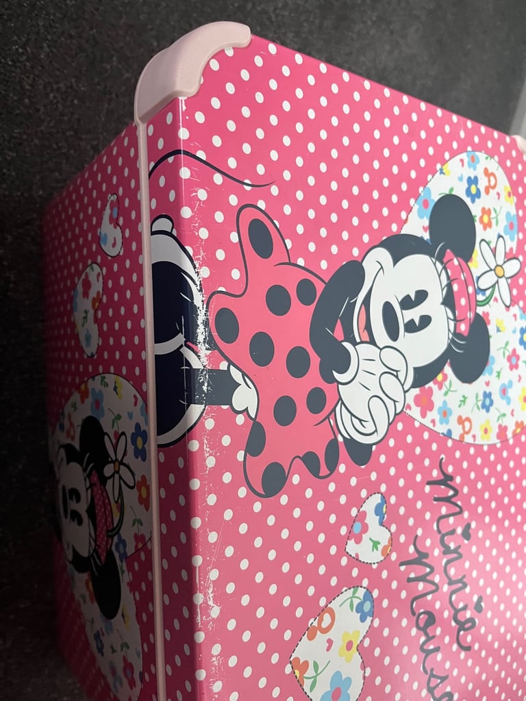 Minnie Mouse Storage tubs x2