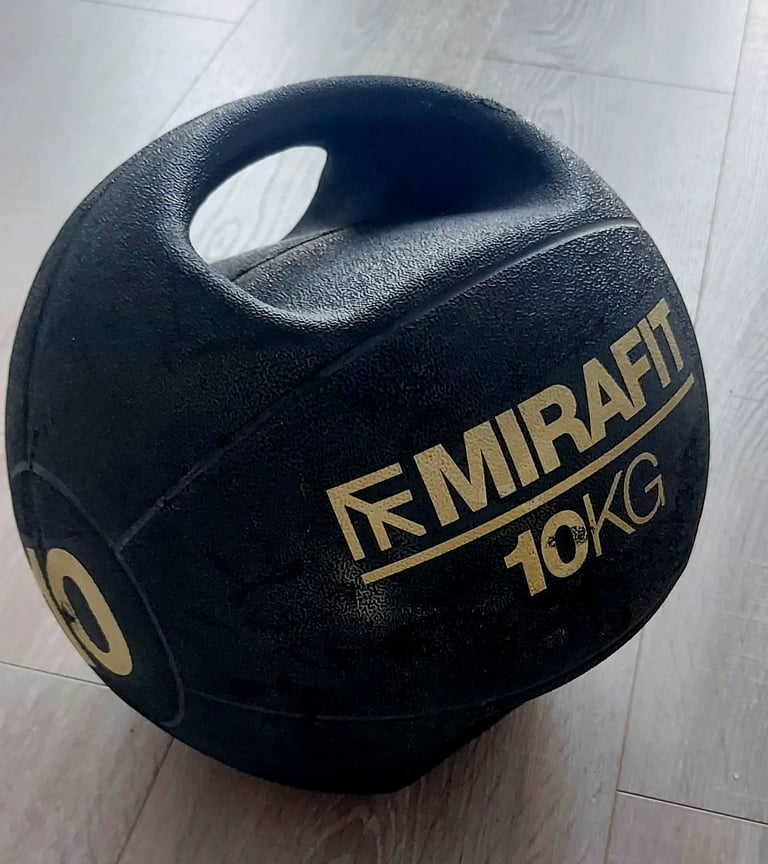 image for Mirafit 10kg medicine gym ball with handles RRP £60