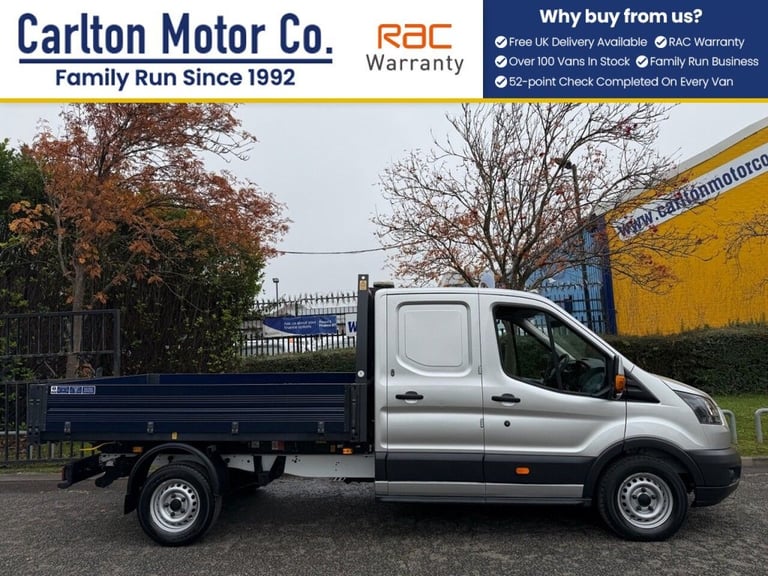 2019 Ford Transit 2.0 350 L3 D/CAB TIPPER [ TOOL STORE ] EURO-6 SRW Tipper Crew Diesel Manual