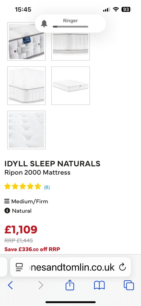 Super king 2000 pocket spring mattress